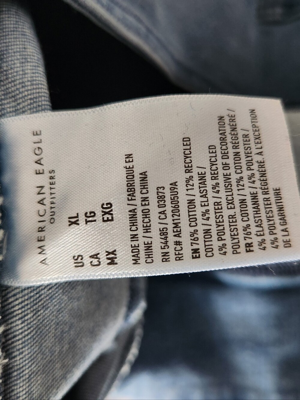 AE Luxe Pull-On High-Waisted Kick Bootcut Jean Size XL - Picture 4 of 5